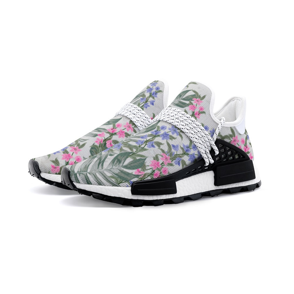 Cottagecore pink and blue flower Unisex Lightweight Sneaker