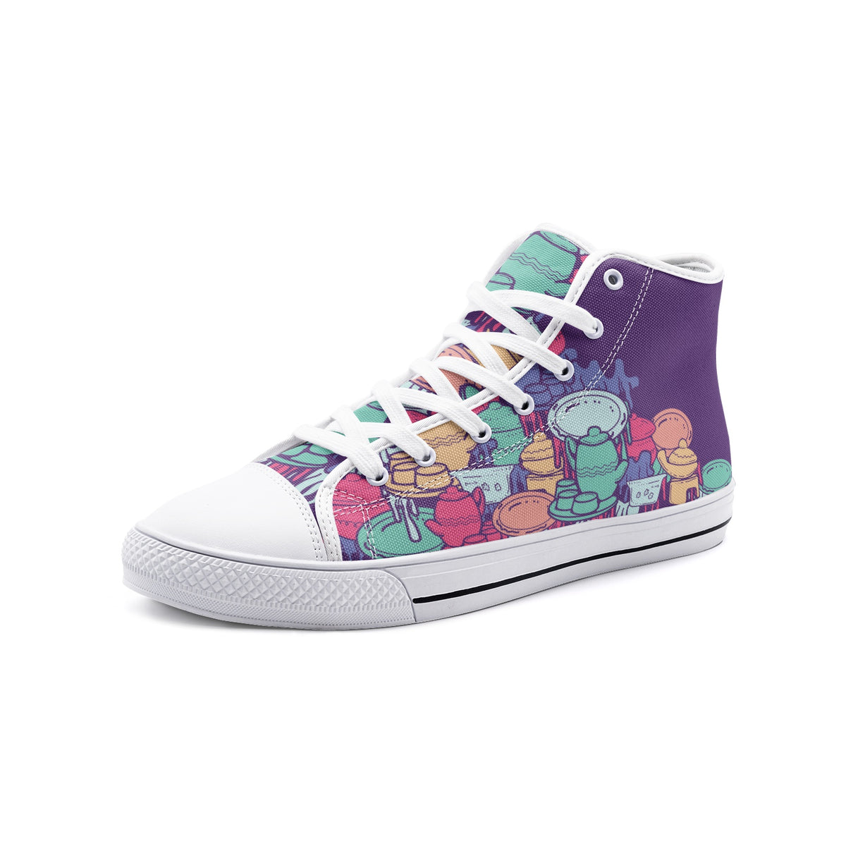 Oh Pote #9.1 Unisex High Top Canvas Shoes